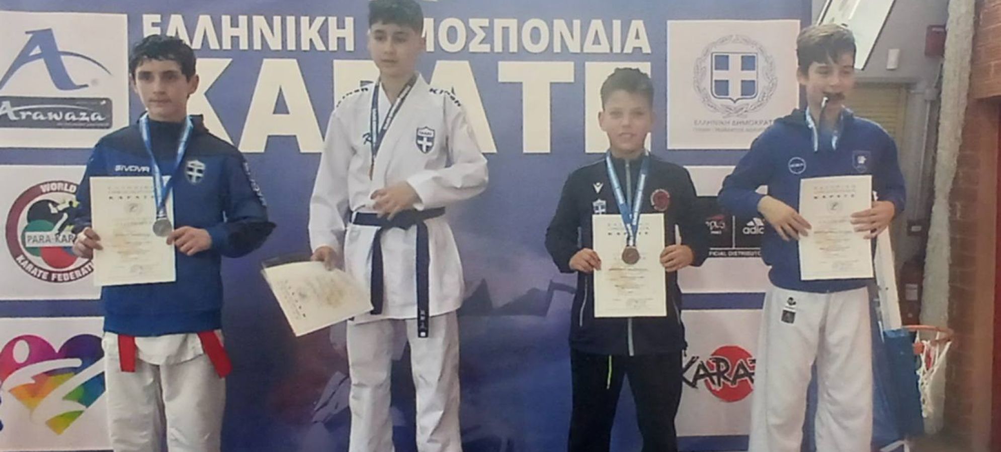 Στο βάθρο του Πανελληνίου ο αθλητής του Σοτοκάν Καράτε Ξυλοκάστρου